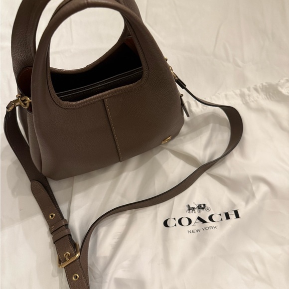 Coach Tan Leather Shoulder Bag - Picture 4 of 5